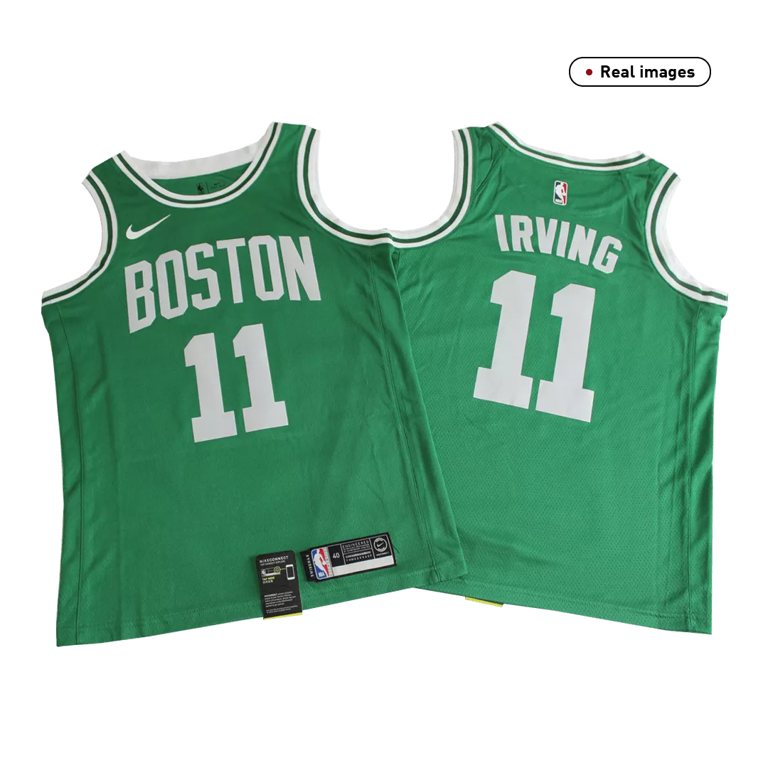 Men's Boston Celtics Kyrie Irving #11 Green Swingman Jersey - Icon Edition - thejerseys