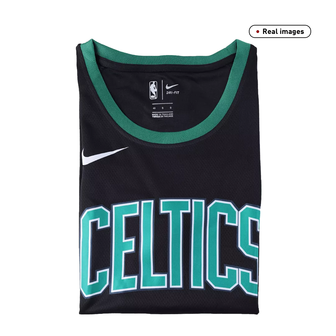 Men's Boston Celtics Walker #8 Black Swingman Jersey 2019/20 - Statement Edition - thejerseys