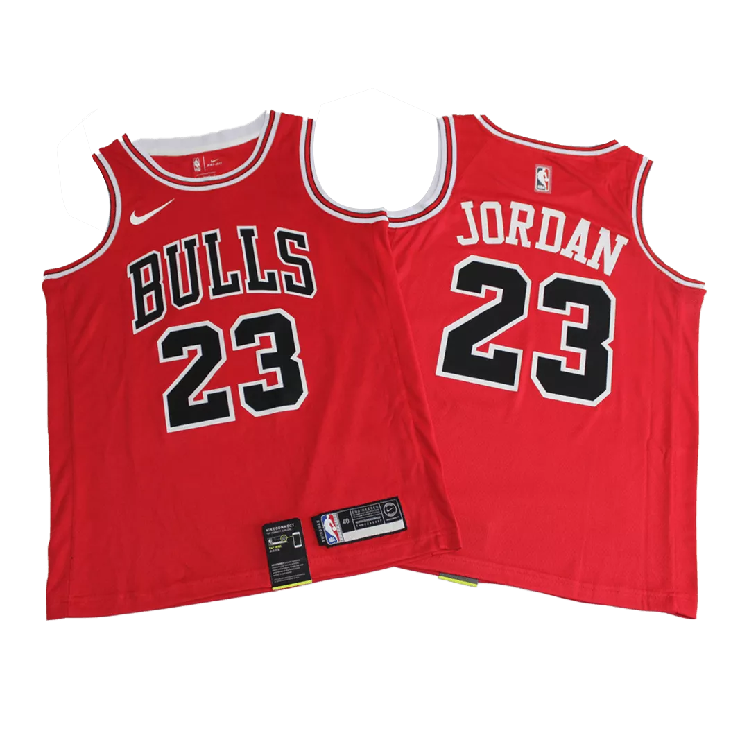 Men's Chicago Bulls Jordan #23 Red Swingman Jersey - thejerseys