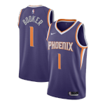 Men's Phoenix Suns Devin Booker #1 Nike Purple 2020/21 Swingman NBA Jersey - Icon Edition