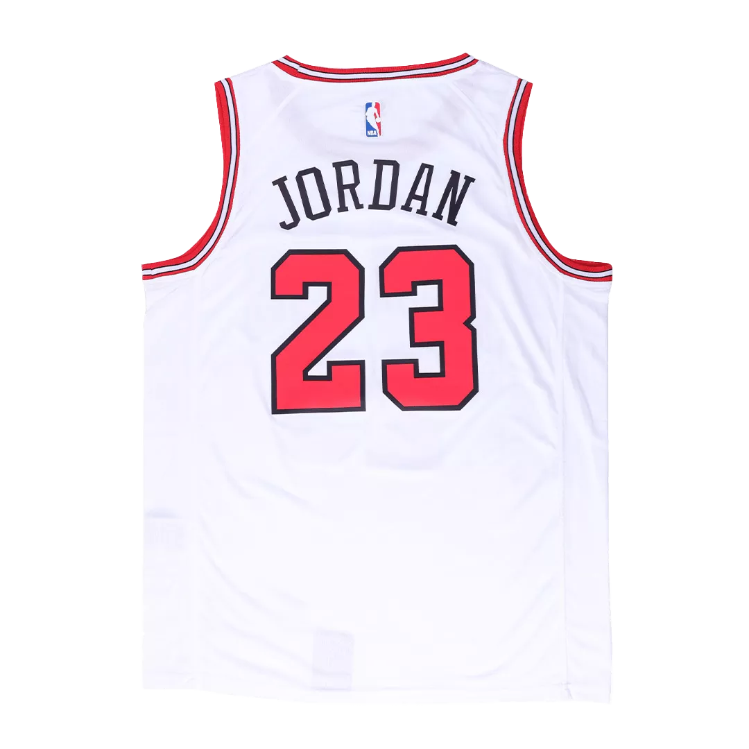 Men's Chicago Bulls Jordan #23 White Swingman Jersey - Association Edition - thejerseys
