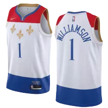 Men's New Orleans Pelicans Zion Williamson #1 Nike White 2020/21 Swingman Jersey - City Edition - thejerseys