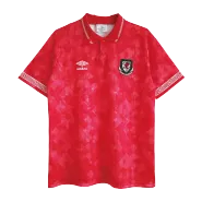 Wales Home Retro Soccer Jersey 1990/92 - thejerseys