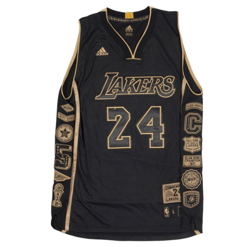 NBA Los Angeles Lakers #24 Kobe Bryant Black Mamba Mens