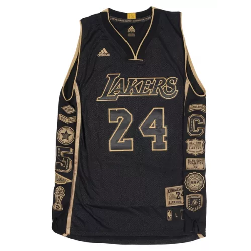 Men's Los Angeles Lakers Kobe Bryant #24 Black Hardwood Classics Jersey - thejerseys