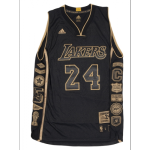 Men's Los Angeles Lakers Kobe Bryant #24 Adidas Black Swingman NBA Jersey