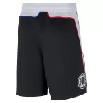 Men's Los Angeles Clippers Black Basketball Shorts 2020/21 - City Edition - thejerseys