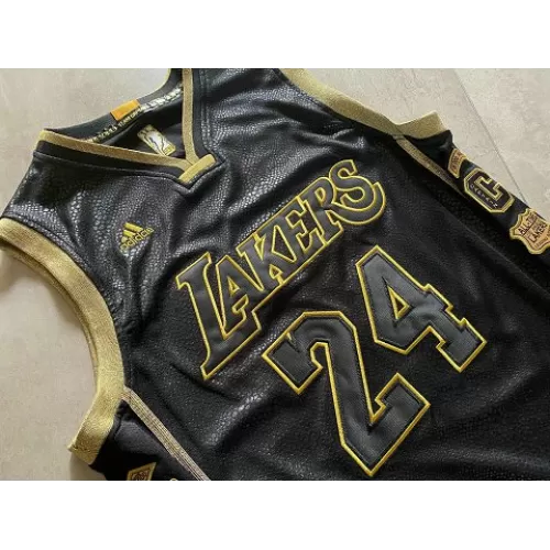 Men's Los Angeles Lakers Kobe Bryant #24 Black Hardwood Classics Jersey - thejerseys