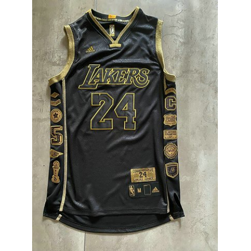 Men's Los Angeles Lakers Kobe Bryant #24 Black Commemorative