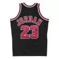 Men's Chicago Bulls Michael Jordan #23 Black Hardwood Classics Jersey 1997/98 - thejerseys