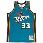Retro Detroit Pistons Grant Hill #33 Blue 1998/99 Swingman NBA Jersey - thejerseys