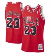 Men's Chicago Bulls Michael Jordan #23 Red Hardwood Classics Jersey 1997/98 - thejerseys