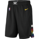 Men's Denver Nuggets Nike Black 2019/20 Swingman Shorts - City Edition