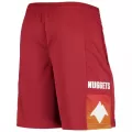 Men's Denver Nuggets Red Basketball Shorts 2020/21 - City Edition - thejerseys