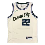 Men's Milwaukee Bucks Khris Middleton #22 Cream Swingman Jersey - City Edition - thejerseys