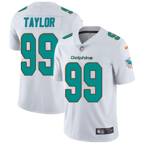 Nike Men's Miami Dolphins Jaylen Waddle #17 White Game Jersey