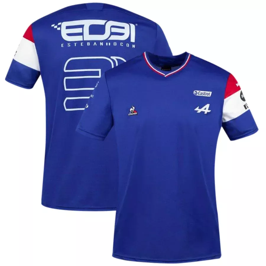 Alpine F1 Racing Team Ocon T-Shirt Blue 2021 - thejerseys