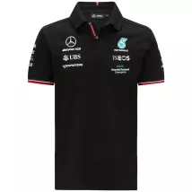Mercedes AMG Petronas F1 Racing Team Polo - Black 2021 - thejerseys