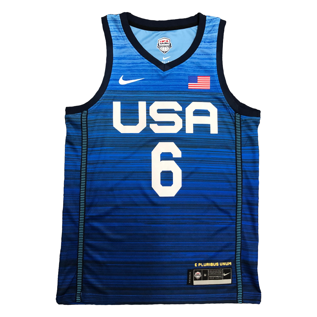 Men's USA Basketball Damian Lillard #6 Nike Navy 2021 Tokyo