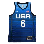 Men's USA Basketball Damian Lillard #6 Nike Navy 2021 Tokyo Olympics Jersey - thejerseys