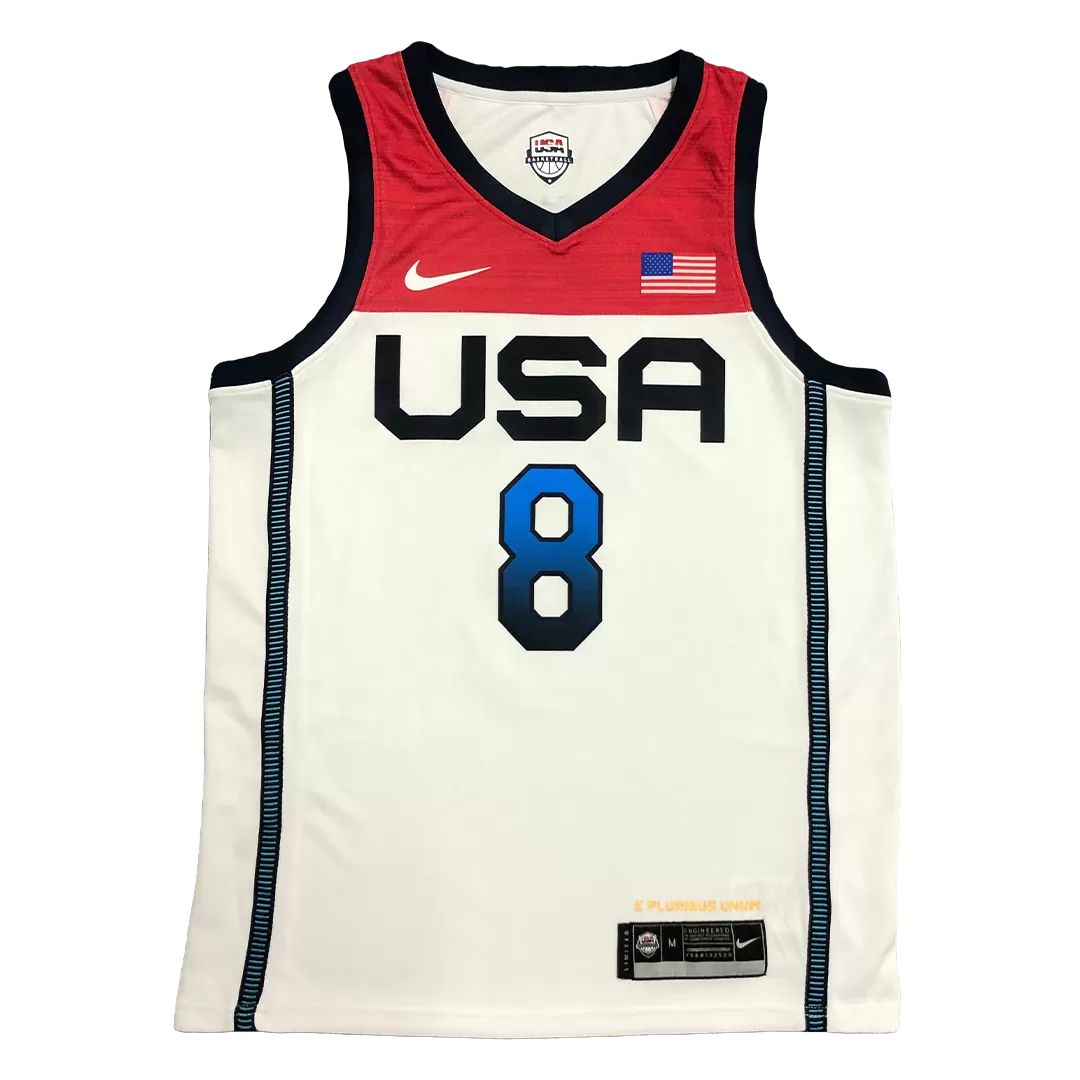 Men's Nike Jayson Tatum White USA Basketball Player Jersey