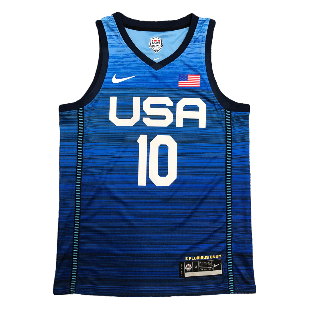 Men's USA Basketball Jayson Tatum 10 Nike Navy 2021 Tokyo Olympics