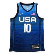 Men's USA Basketball Jayson Tatum #10 Nike Navy 2021 Tokyo Olympics Jersey - thejerseys