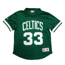 Men's Boston Celtics Larry Bird #33 Mitchell&Ness Green Name And Number Mesh Top - thejerseys