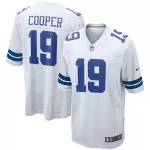 Dallas Cowboys COOPER #19 Nike White Player Game Jersey - thejerseys
