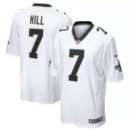 Men New Orleans Saints HILL #7 White Game Jersey - thejerseys