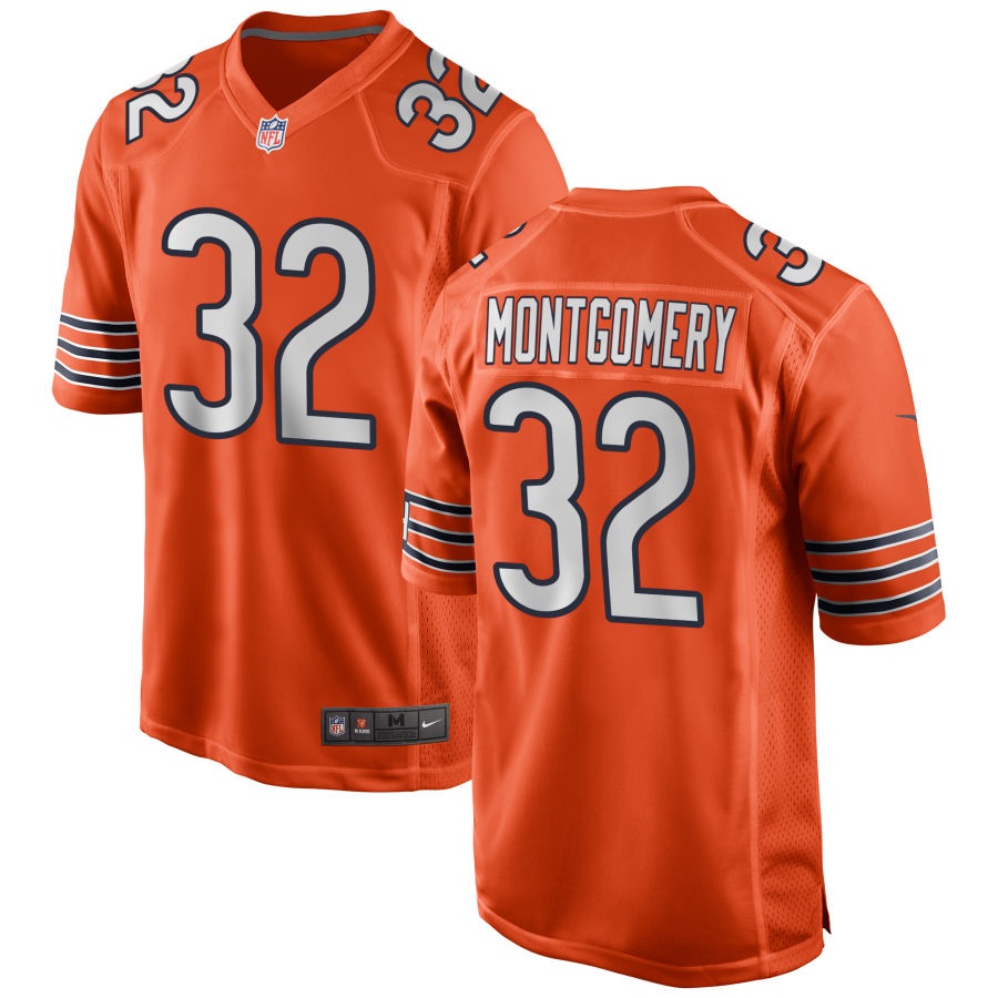 Nike / Men's Chicago Bears David Montgomery #32 Navy Game Jersey