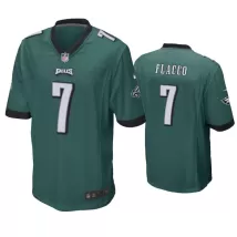 Men Philadelphia Eagles FLACCO #7 Nike Green Game Jersey - thejerseys