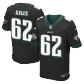 Men Philadelphia Eagles KELCE #62 Black Vapor Limited Jersey - thejerseys