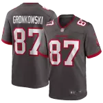 Men Tampa Bay Buccaneers GRONKOWSKI #87 Nike Gray Vapor Limited Jersey - thejerseys