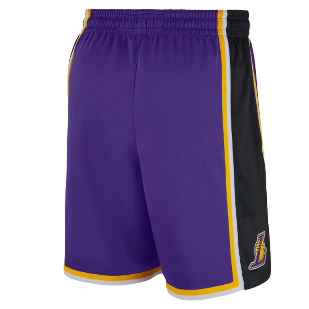 Men's Los Angeles Lakers Purple Basketball Shorts 2020/21 - Association Edition - thejerseys
