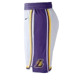 Men's Los Angeles Lakers White Basketball Shorts 2019/20 - Association Edition - thejerseys