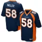 Men Denver Broncos MILLER #58 Navy Game Jersey - thejerseys