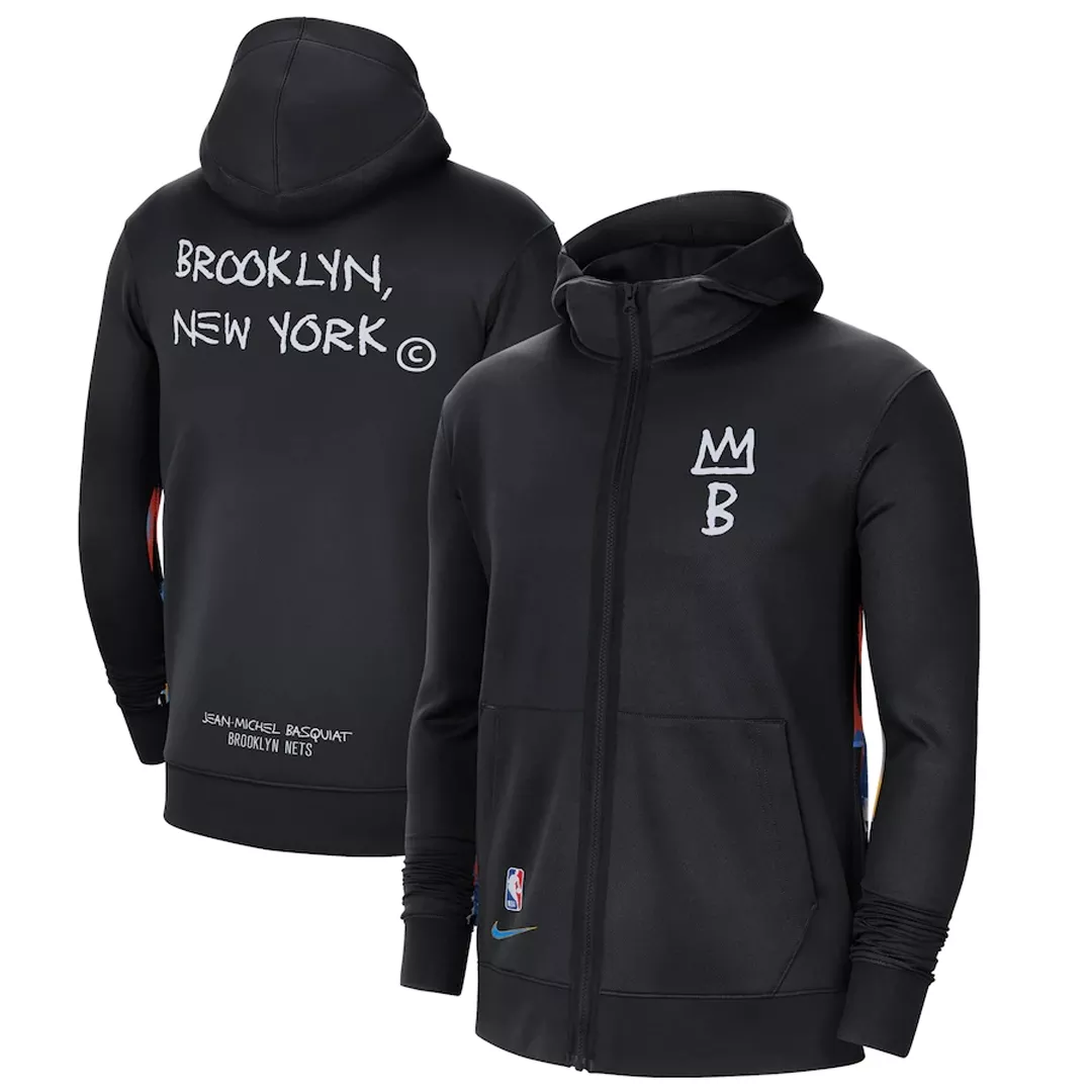 Men's Brooklyn Nets Black Hoodie Jacket