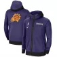 Men's Phoenix Suns Nike Purple Authentic Showtime Performance Full-Zip Hoodie Jacket - thejerseys