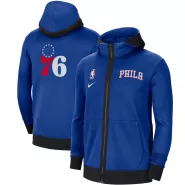 Men's Philadelphia 76ers Blue Hoodie Jacket - thejerseys