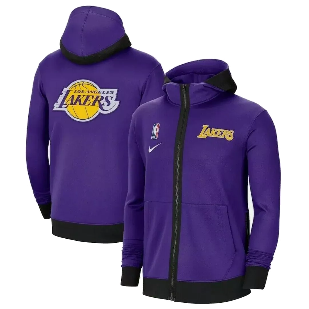 Men's Los Angeles Lakers Purple Hoodie Jacket
