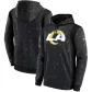 Men Los Angeles Rams Black NFL Hoodie 2021 - thejerseys