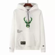 Men's Aape x Milwaukee Bucks White Hoodie - thejerseys