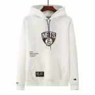 Men's Aape x Brooklyn Nets White Hoodie - thejerseys