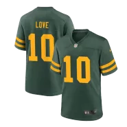 Men's Green Bay Packers Jordan Love #10 Nike Green Alternate Game Player Jersey - thejerseys