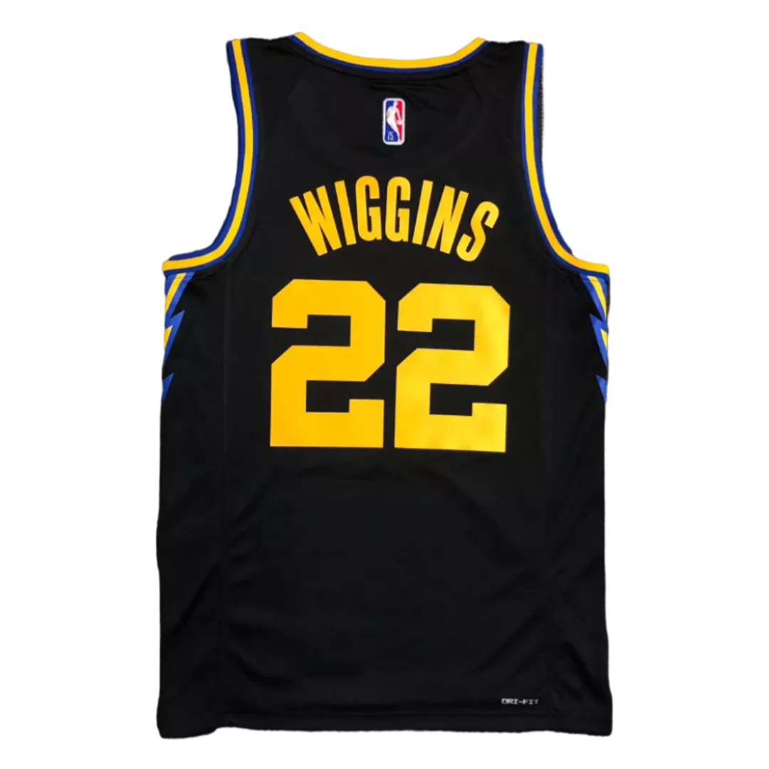 Men's Golden State Warriors Andrew Wiggins #22 Black 2021/22 Diamond Swingman Jersey - City Edition - thejerseys