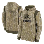 Men Cleveland Browns Nike Camo NFL Hoodie 2021 - thejerseys