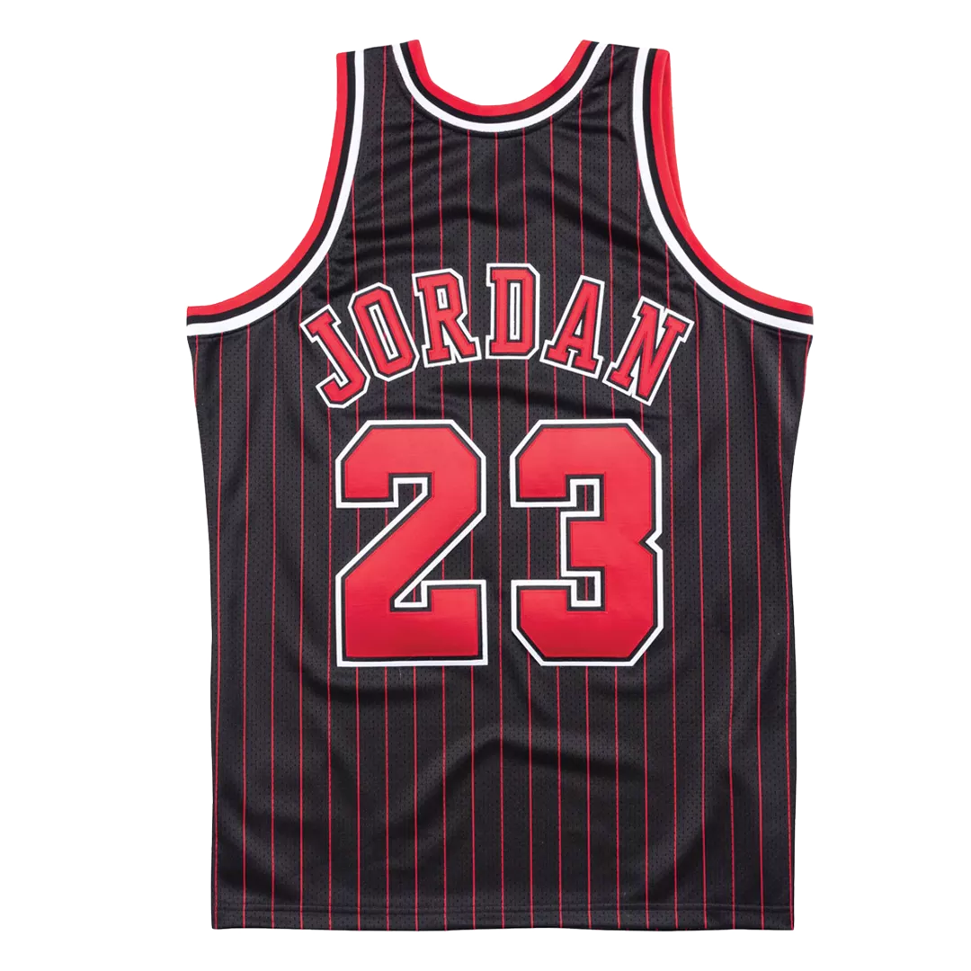 Men's Chicago Bulls Michael Jordan #23 Black Hardwood Classics Jersey 1996/97 - thejerseys