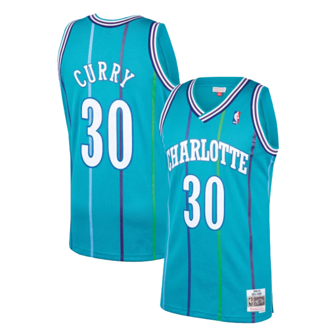 Men's Charlotte Hornets Dell Curry #30 Hardwood Classics Jersey 1992/93