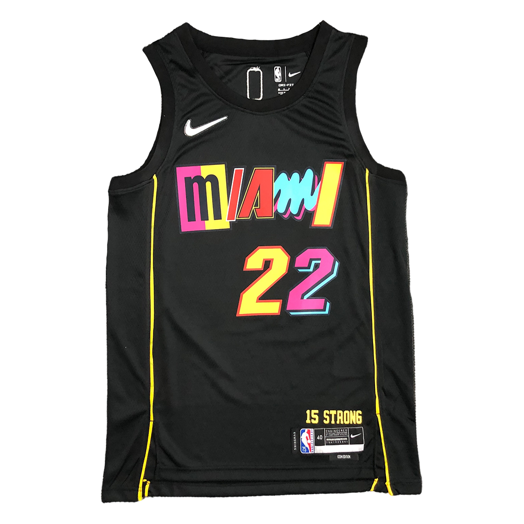 Jimmy Butler #22 Miami Heat Basketball Trikot Jersey City Edition Schwarz 